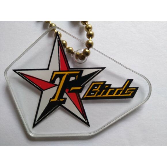 Rollergames T-Birds Pinball Keychain Roller Derby Sports Team 1990 Vintage - Picture 3 of 3